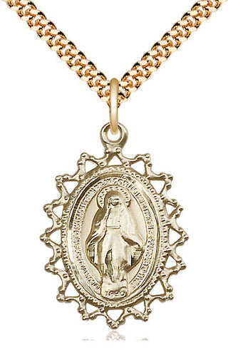 14kt Gold Filled Miraculous Medal Catholic Jewelry