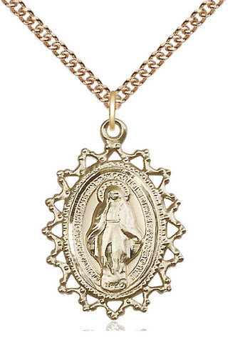 14kt Gold Miraculous Medal