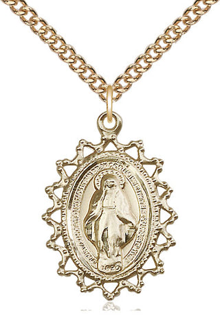 14kt Gold Miraculous Medal