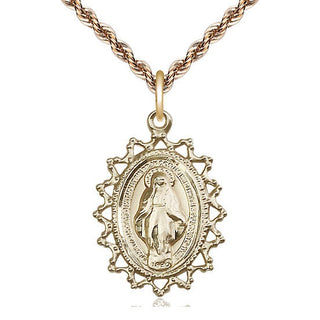 14kt Gold Miraculous Medal