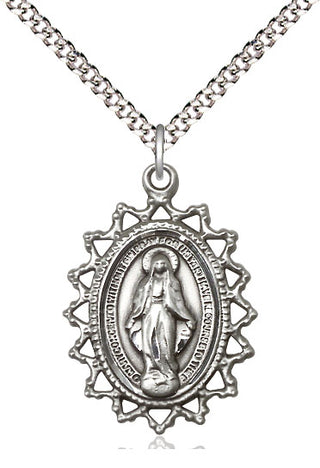 Pewter Miraculous Medal Catholic Jewelry