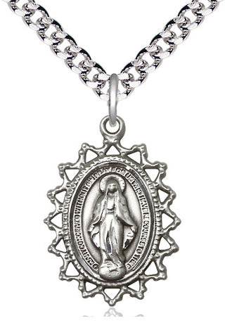 Sterling Silver Miraculous Medal Catholic Jewelry