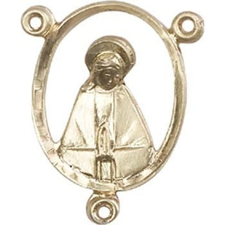 14kt Gold Filled Madonna Rosary Center Rosary Center