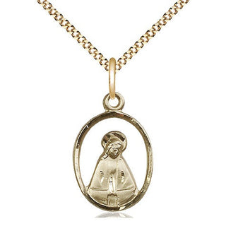 14kt Gold Filled Madonna Medal Religious Jewelry