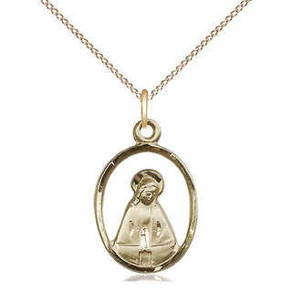 14kt Gold Filled Madonna Medal Religious Jewelry