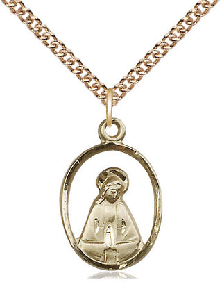 14kt Gold Filled Madonna Medal Religious Jewelry
