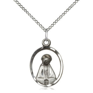 Sterling Silver Madonna Medal Religious Jewelry