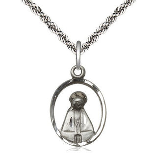 Sterling Silver Madonna Medal Religious Jewelry