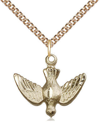 14kt Gold Filled Holy Spirit Medal Religious Jewelry