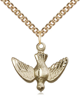 14kt Gold Holy Spirit Medal