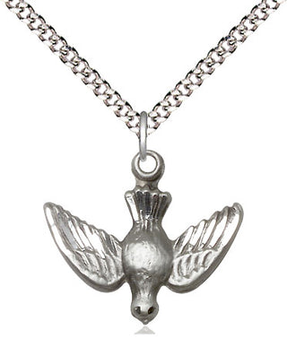Sterling Silver Holy Spirit Medal Religious Jewelry