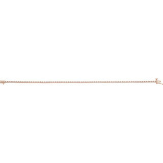 18K Rose 7/8 CTW Natural Diamond Line 7 1/4" Bracelet