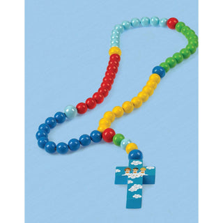 Three Angels - Blue Baby Rosary - TESTED and Lead Free