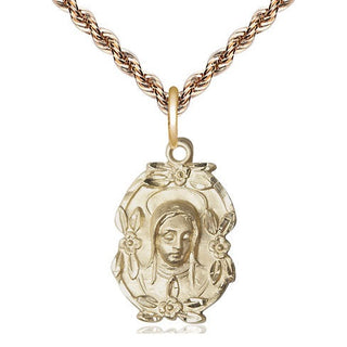 14kt Gold Filled Madonna Medal Religious Jewelry