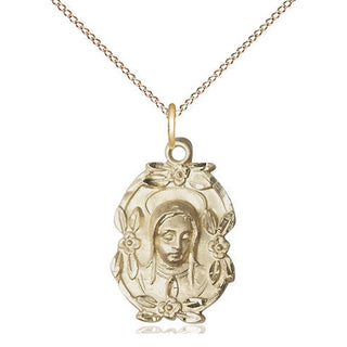 14kt Gold Madonna Medal