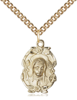 14kt Gold Madonna Medal