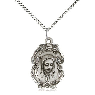 Sterling Silver Madonna Medal Religious Jewelry