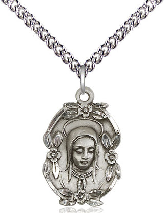 Sterling Silver Madonna Medal Religious Jewelry