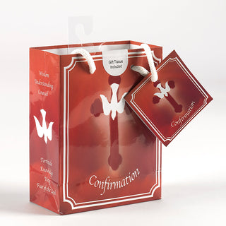 12-Pack - Small Confirmation Gift Bag with Gift Tissue