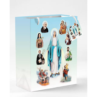 12-Pack - Small Saints Gift Bag with Gift Tissue