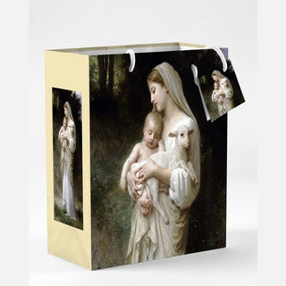 12-Pack - Large Mother and Child Bouguereau L'Innocence Gift Bag