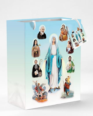 Large Saints Gift Bag with Gift Tissue