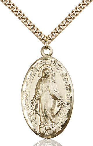 14kt Gold Filled Miraculous Medal Catholic Jewelry