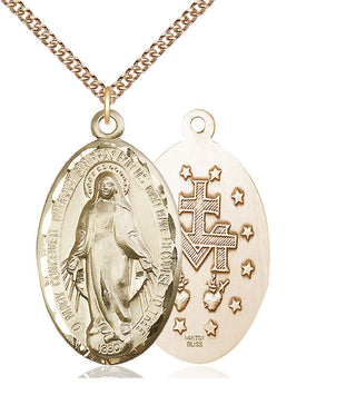 14kt Gold Filled Miraculous Medal Catholic Jewelry
