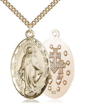 14kt Gold Filled Miraculous Medal Catholic Jewelry