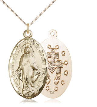 14kt Gold Miraculous Medal