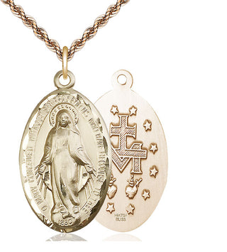 14kt Gold Miraculous Medal