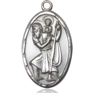 Sterling Silver Saint Christopher Medal Catholic Jewelry