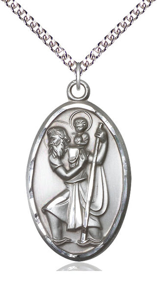 Sterling Silver Saint Christopher Medal Catholic Jewelry
