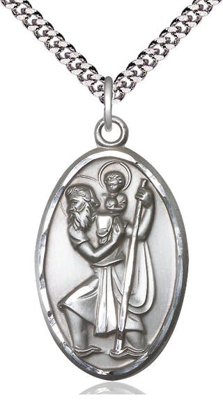 Sterling Silver Saint Christopher Medal Catholic Jewelry