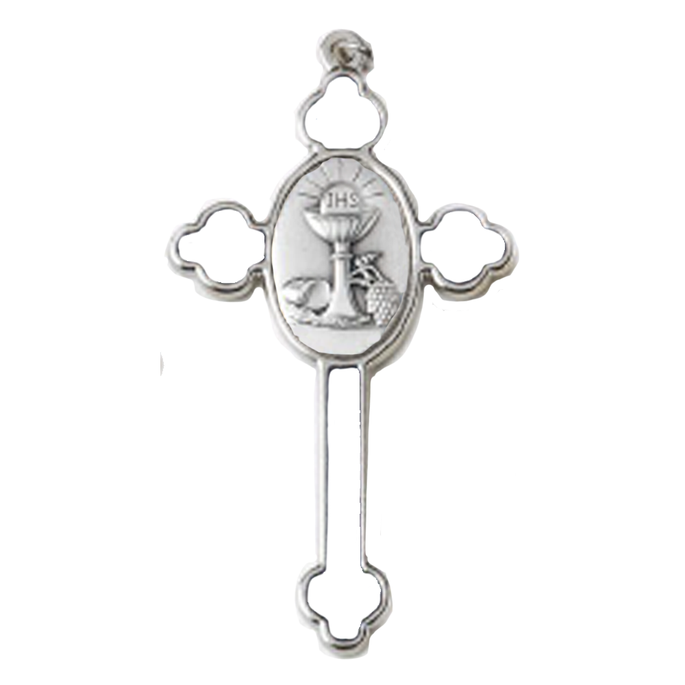 6-Pack First Communion Cross with White Enamel | Catholic Shop ...