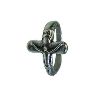 Men's Silver-tone Ring, Size Medium 3 per size-pack