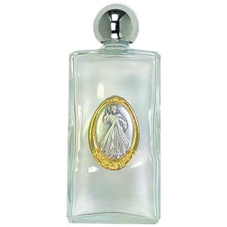 Large Glass Holy Water Bottle - Divine Mercy 3-pack