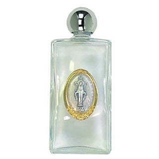 Large Glass Holy Water Bottle - Miraculous Medal 3-pack