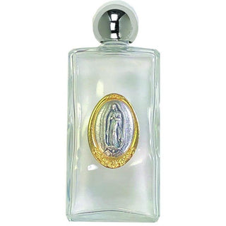 Large Glass Holy Water Bottle - Lady of Guadalupe 3-pack