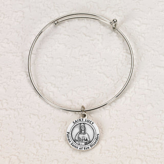 4-pack - Healing Saints -Eye Disorders- St. Lucy Bangle Bracelet