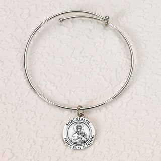 4-pack - Healing Saints -Infertility- St. Gerard Bangle Bracelet