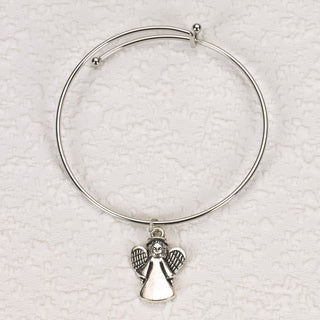 4-pack - Angel Charm Bangle Bracelet