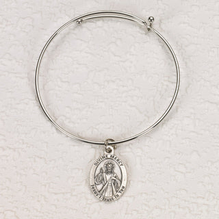 4-pack - Oval Divine Mercy Bangle Bracelet