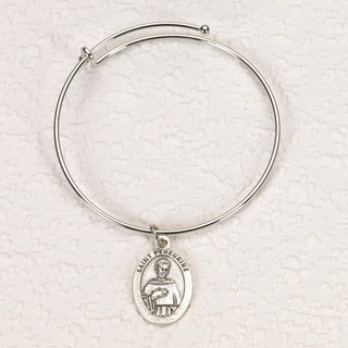4-pack - Oval Saint Peregrine Bangle Bracelet