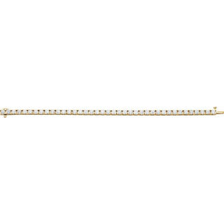 14K Yellow 9 1/6 CTW Natural Diamond Line 7 1/4" Bracelet