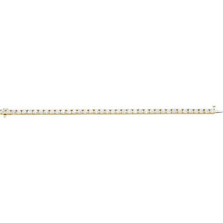 18K Yellow 10 1/2 CTW Natural Diamond Line 7 1/4" Bracelet