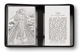 Divine Mercy Pocket Folder with Mtl Plaque and Prayer 10-Pack