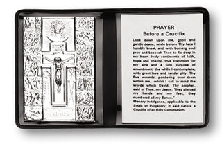 Crucifix Plaque In Folder 10-Pack