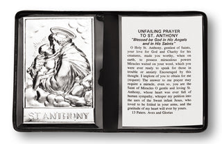 St Anthony Plaque In Folder 10-Pack