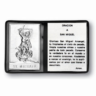 St Michael Plaque In Folder Spanish 10-Pack